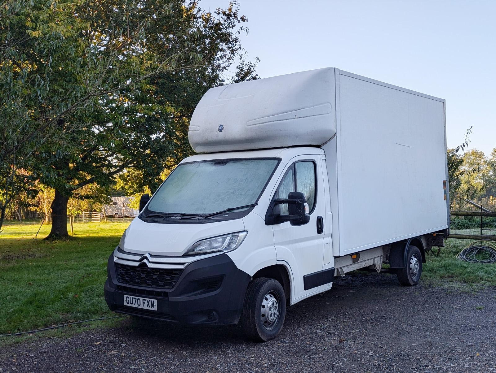 Large white van